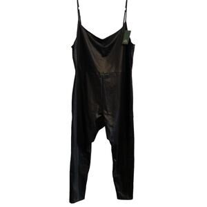 Wild Fable Womens Sleeveless Liquid Bodysuit Black 4X Flattering Slimming